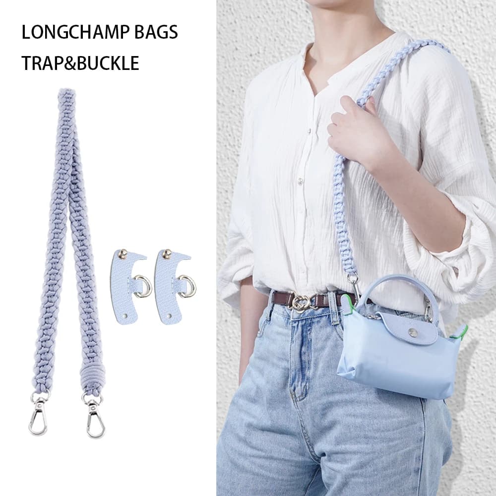 Ccbody Bag woven Shoulder Bag Longchamp Belt Modified Cord Punching Free 95cm Shoulder Strap Accessories