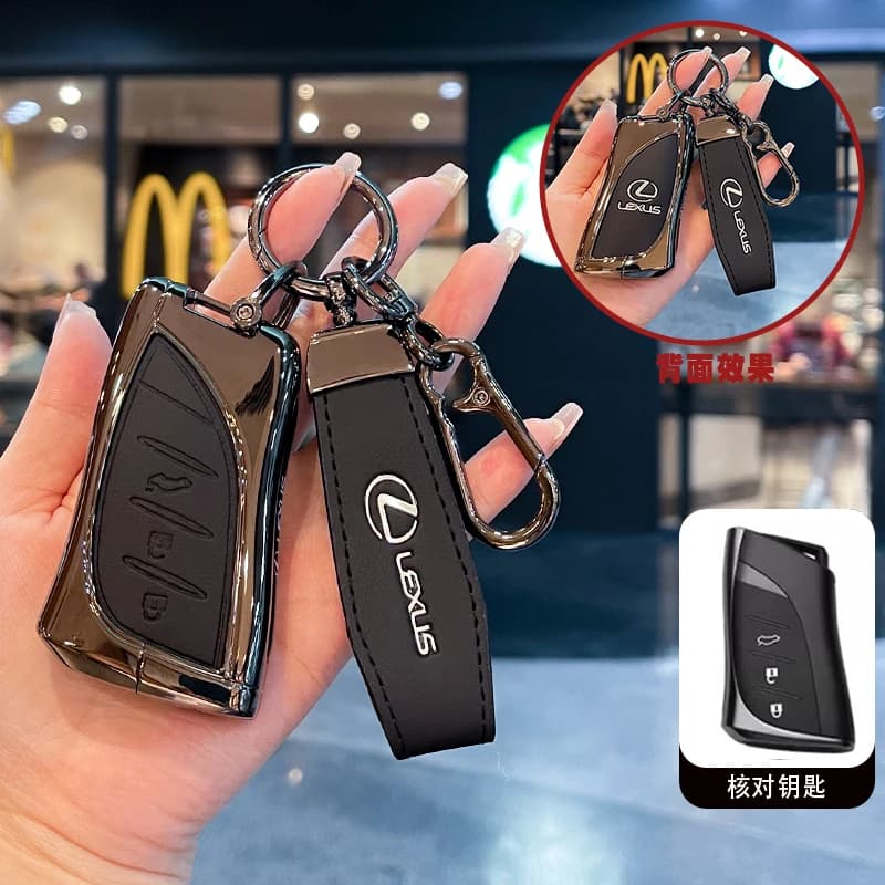 Car Stickers Zinc Alloy Car Key Cover Case Shell Fob Holder For Lexus NX GS RX IS ES GX LX RC UX US 200 250h 350 LS 450H 260h 30