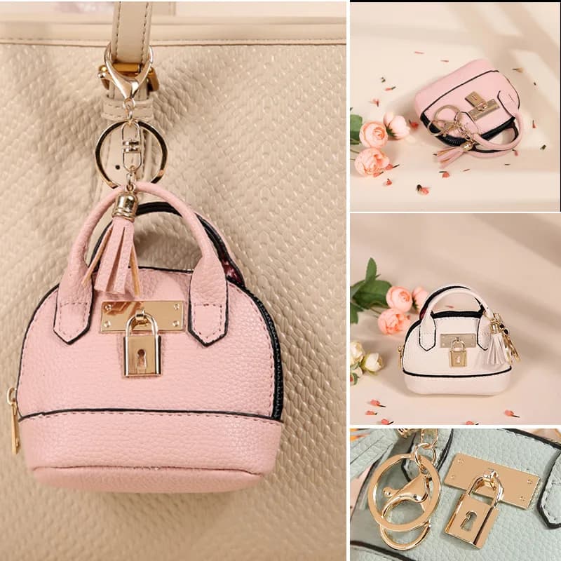 Portafoglio Mini Fashion 2026 con Portachiavi - Portamonete Multifunzionale con Cerniera per Airpods 4/Pro 2/3/2 e Galaxy Buds
