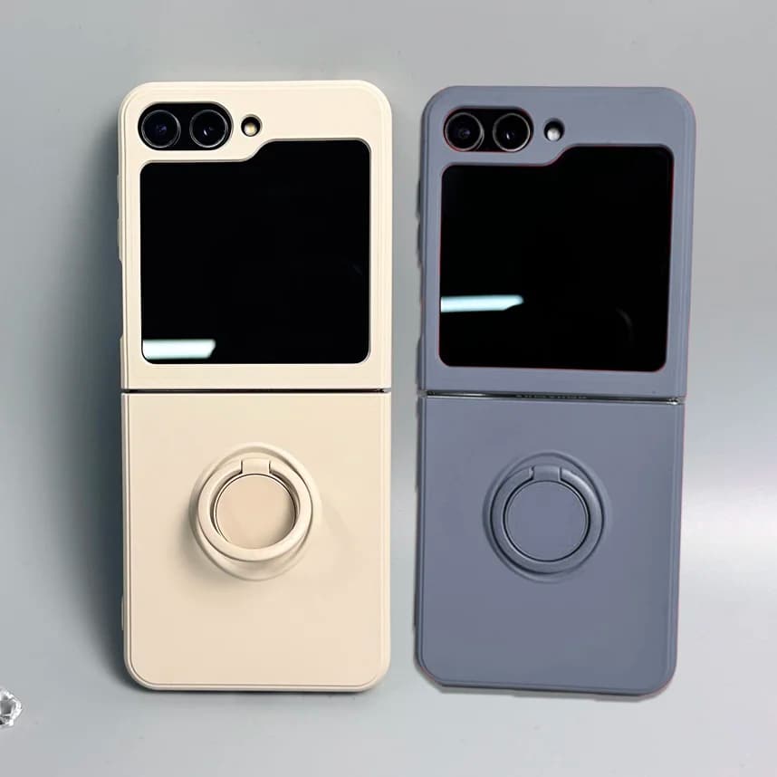 Magnetic phone case for Samsung Galaxy Z Flip ZFlip 6 5 4 3 ZFlip6 Soft shock ring case