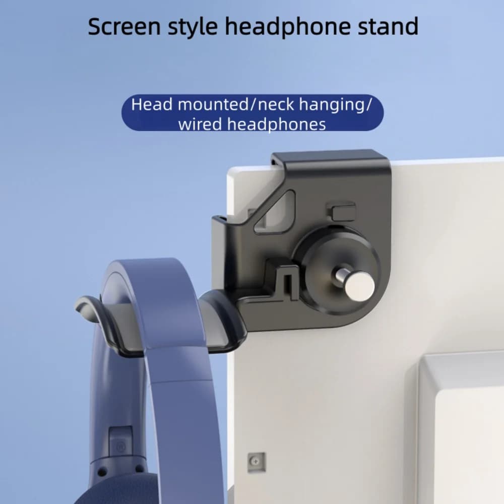 Supporto per Cuffie Resistente, Gancio da Parete per Monitor PC, Stand Universale per Auricolari