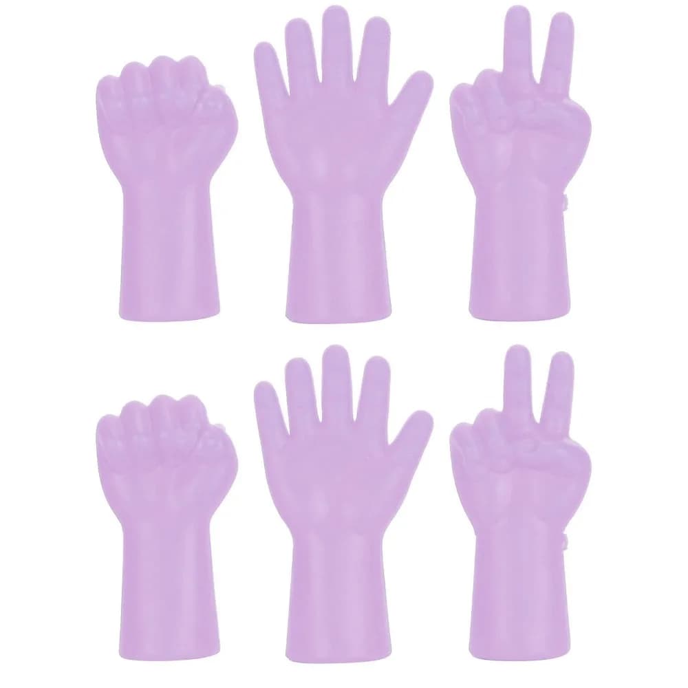 12pcs Hand Shape Design Needle Protector Caps Anti-Slip Prevent Dropping Knitting Pin Protectors Sweater Pin Caps