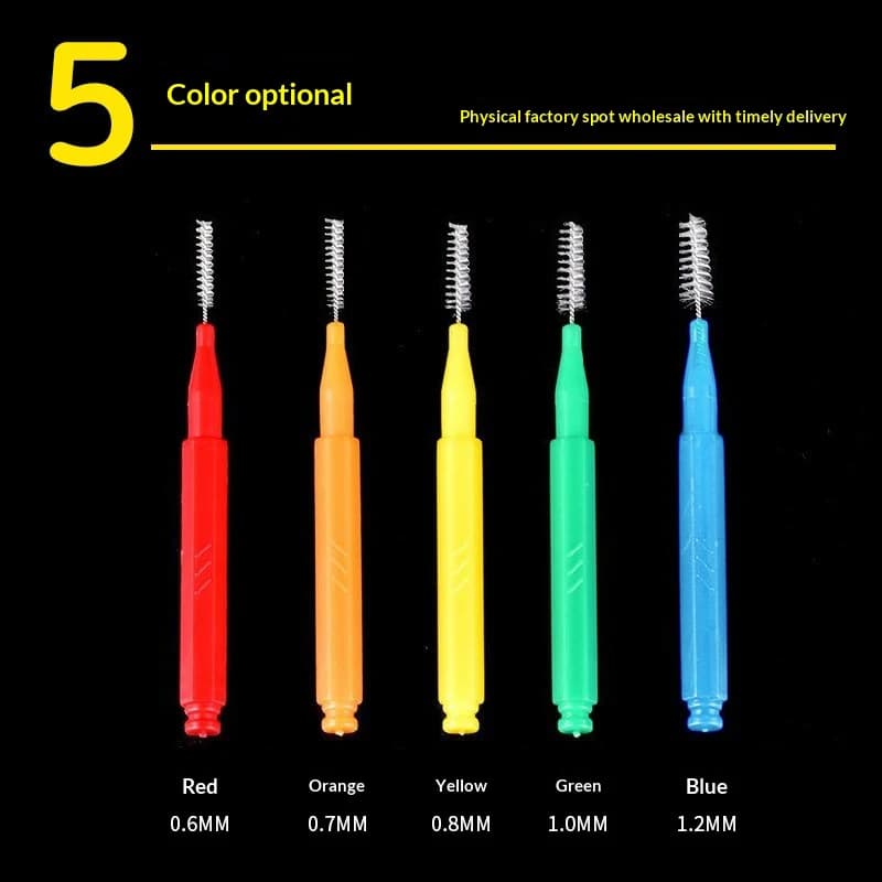 1Set L/I Shaped Interdental Brush Soft Bristles Dental Cleaning Tool For Teeth Oral Care