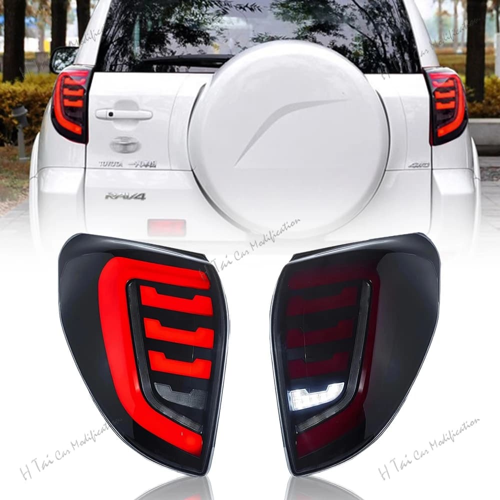 Luci posteriori a LED per Toyota RAV4 2009 2010 2011 2012 Lampade posteriori Fanali posteriori Fendinebbia Indicatori di direzione dinamici Assemblaggi di luci per auto