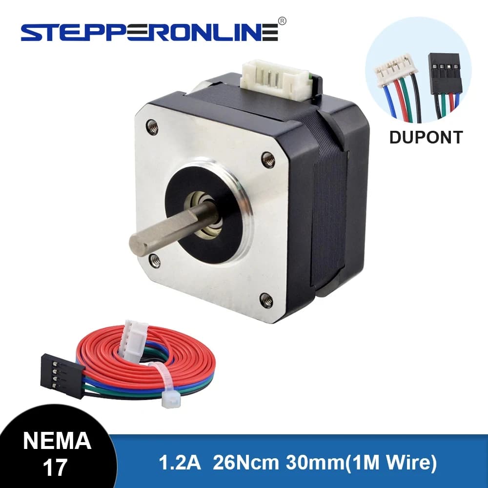 STEPPERONLINE Nema 17 0.26Nm 1.2A 32mm Nema17 step-by-step motor for 3D printer CNC engraving mill