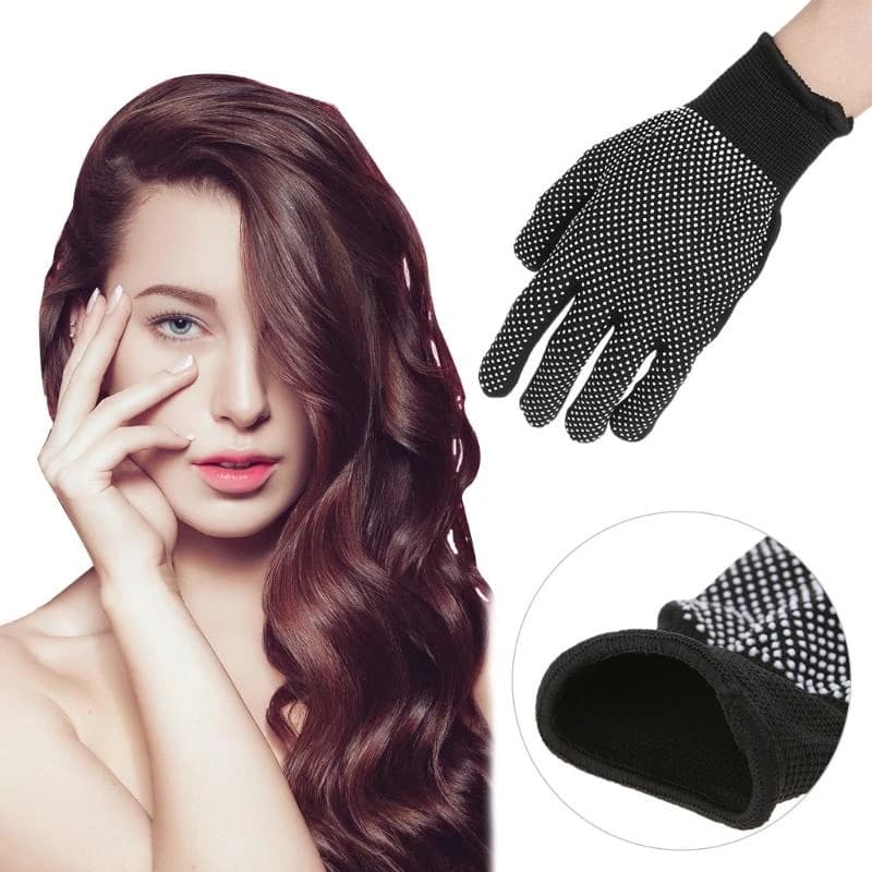 M6CB 2 pezzi guanti protettivi resistenti calore per lo styling dei capelli per arricciare il ferro dritto