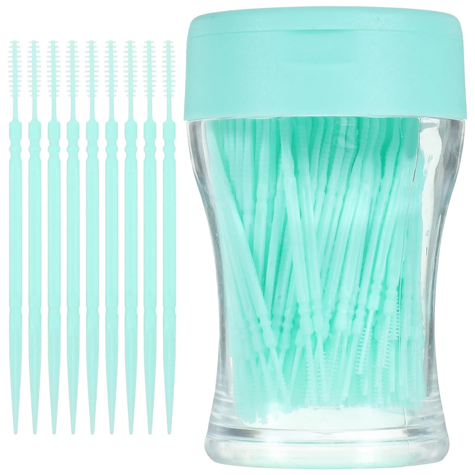 Set of 200 Delicate Interdental Brushes on the Genghive, Rimuovono Placca e Residui Alimentari, Whitening teeth, Oral Care