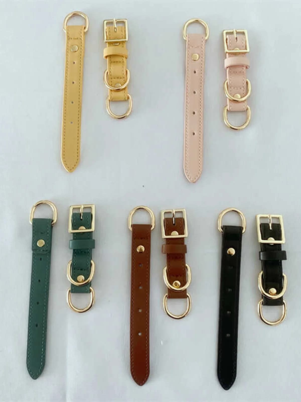 Guinzaglio per Animali Domestici in Pelle PU con Fibbia, 19cm di Larghezza, 5 Colori Opzionali, Accessorio per Collare, Attrezzatura da Viaggio per Cani, Adattabile Universalmente