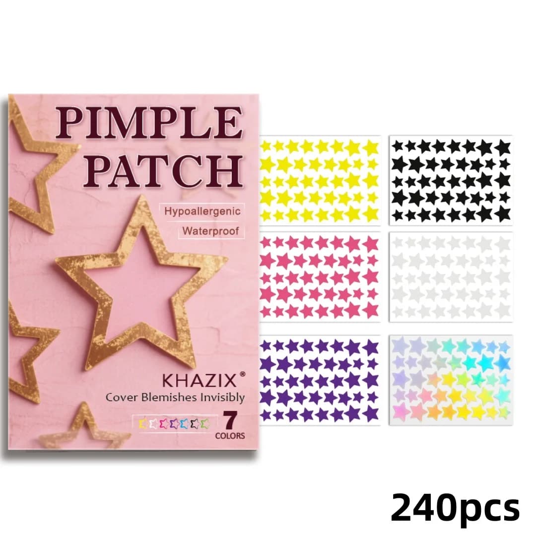 Hydrocolloid Pimple Patches 240/480PCS Star Shape Cute Acne Stickers Tea Tree Blemish Cover for Face