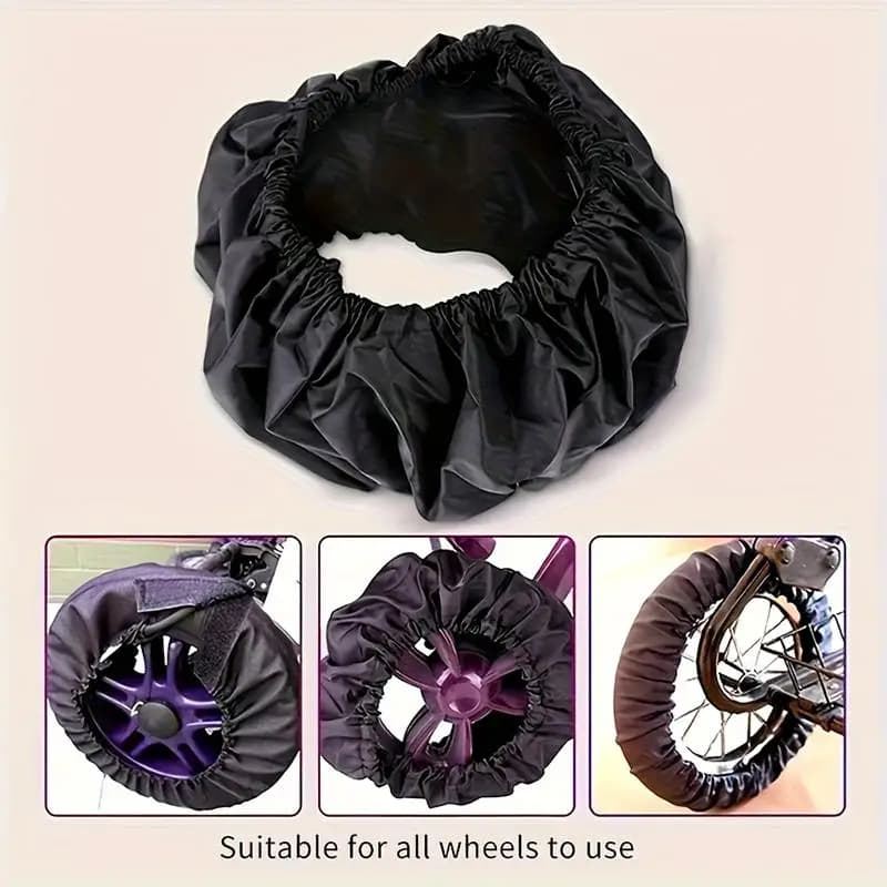 2025 New4Pcs Baby Stroller Wheel Covers for Protection Cover Tire Dustproof Pushchair Prote