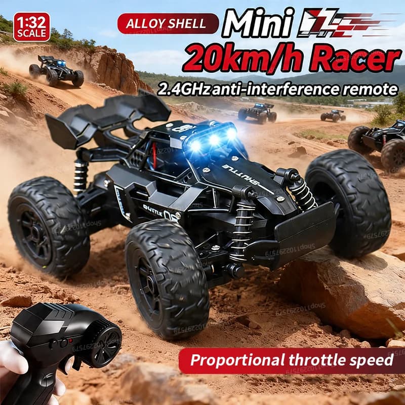 Nuovo RC Crawler Scala 1:32, Auto da Arrampicata ad Alta Velocità per Tutti i Terreni, Modello di Veicolo Fuoristrada, Giocattolo Elettrico Robusto in Plastica per Bambini