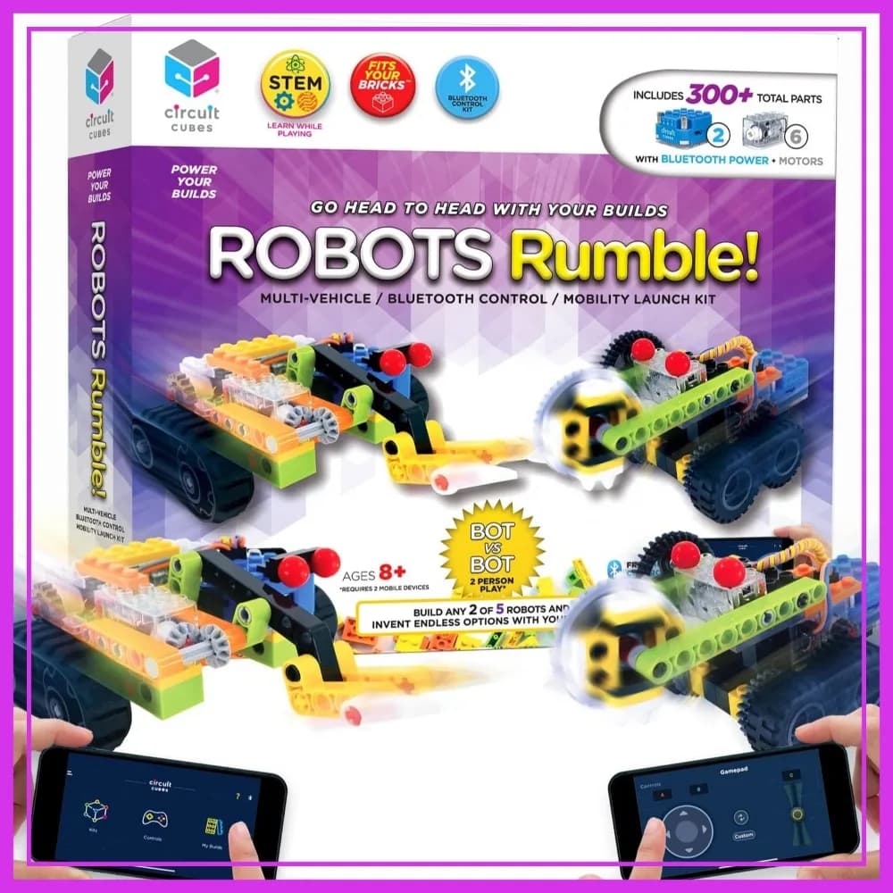 Kit per costruire robot per 2 giocatori con telecomando – Giocattolo di ingegneria STEM per bambini dagli 8 anni in su