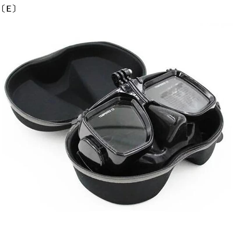 Storage box for diving glasses, underwater snorkeling set, multifunction cover with zipper for mask and mouthpiece for underwater swimming
