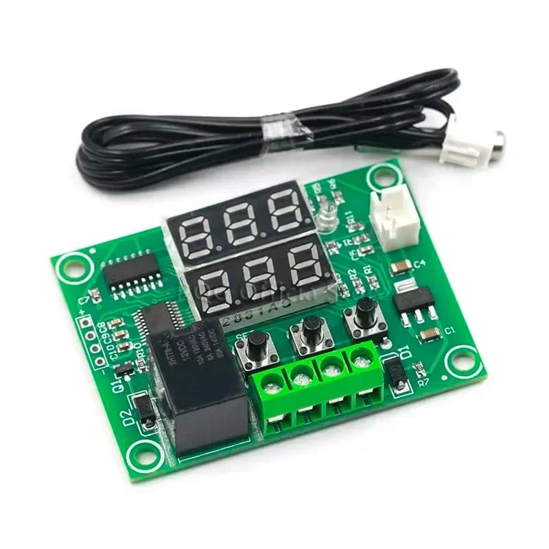 XH-W1219 W1219 DC12V Dual LED Digital Display Thermostat Temperature Controller Regulator Switch Control Relay NTC Sensor Module