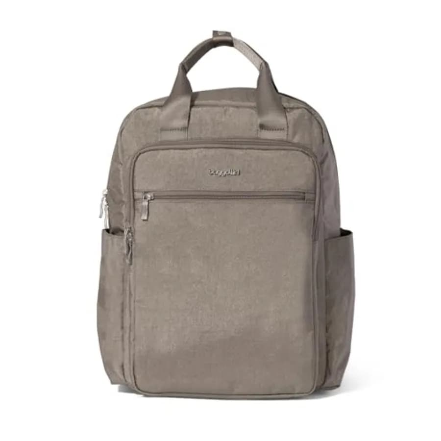 Zaino da donna per laptop da pendolare - Zaino da viaggio leggero 15x11 con protezione RFID e tasca per bagaglio