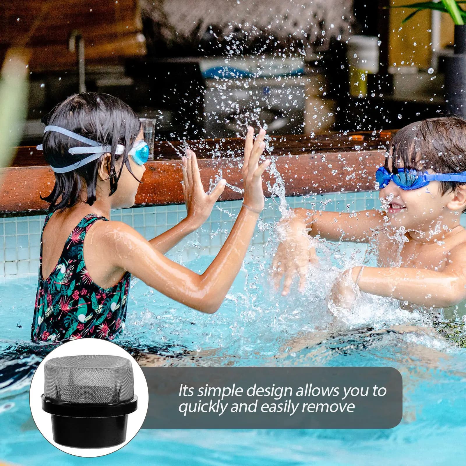 2 Pieces Slice Air Cover for Filter Swimming Pool, Debris Protection, Long Duration