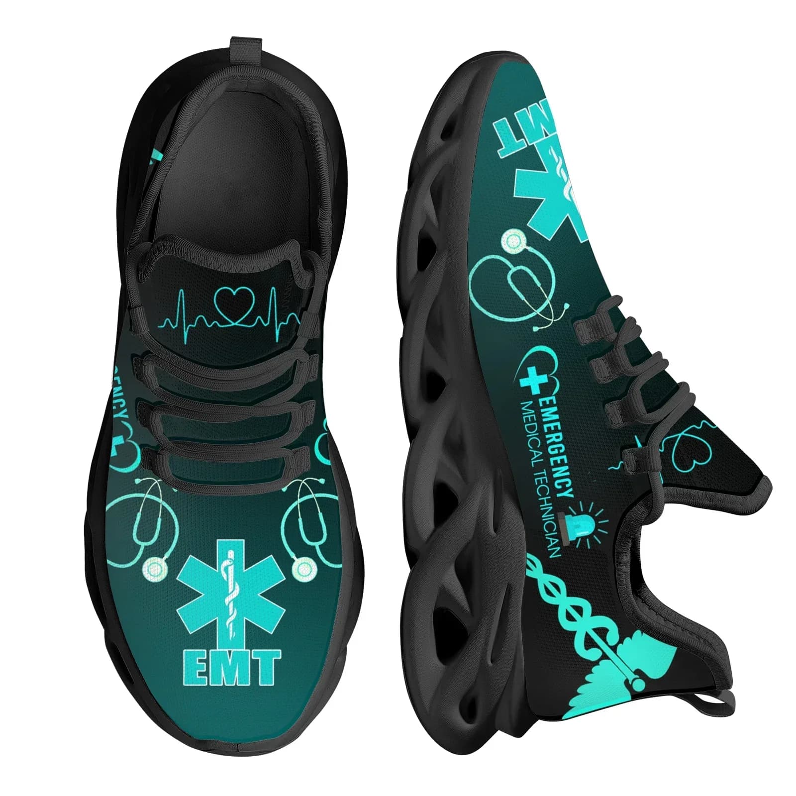 Scarpe da Donna con Motivo Gatto Infermiera, Sneakers Casual di Design, Calzature con Lacci per Studenti di Medicina