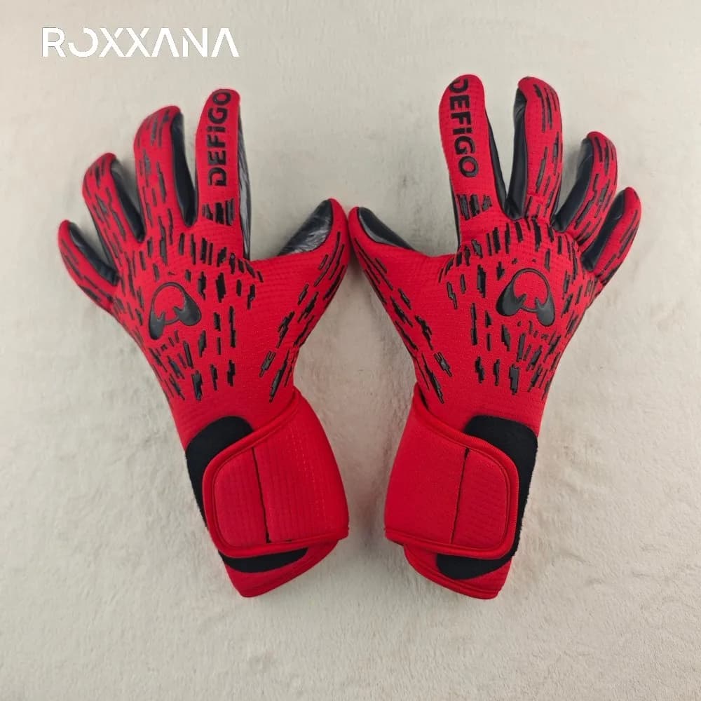 ROXXANA Guanti da portiere professionali protettivi antiscivolo con impugnatura in lattice durevoli Gioco di calcio ad alte prestazioni Matc di allenamento per adulti