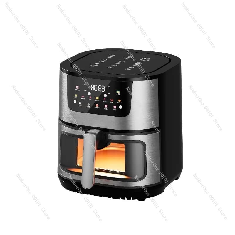 15L Electric Oven with Integrated Air Fryer, Non-stick Coating, Visible Window, Touch Control, Kitchen Electronics