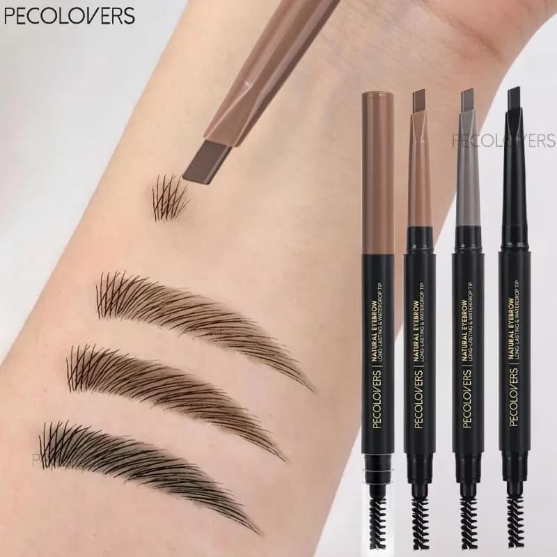 1PC Double-ended Eyebrow Pencil, Comes with Eyebrow Brush, Fills The Gaps in The Eyebrows, Waterproof, Eyebrow Cosmetics