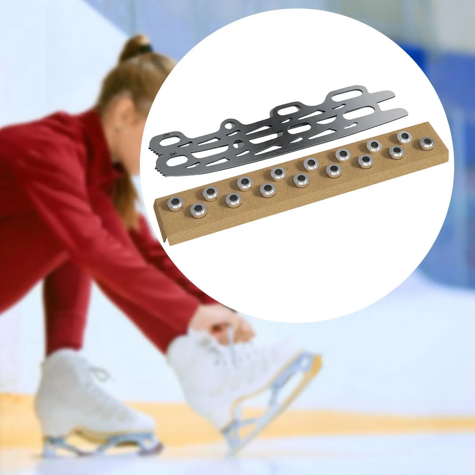 Kit Lame per Pattini in Acciaio Inossidabile con Tappi di Protezione per Pattini da Hockey in Linea, Accessori per Pattinaggio Artistico