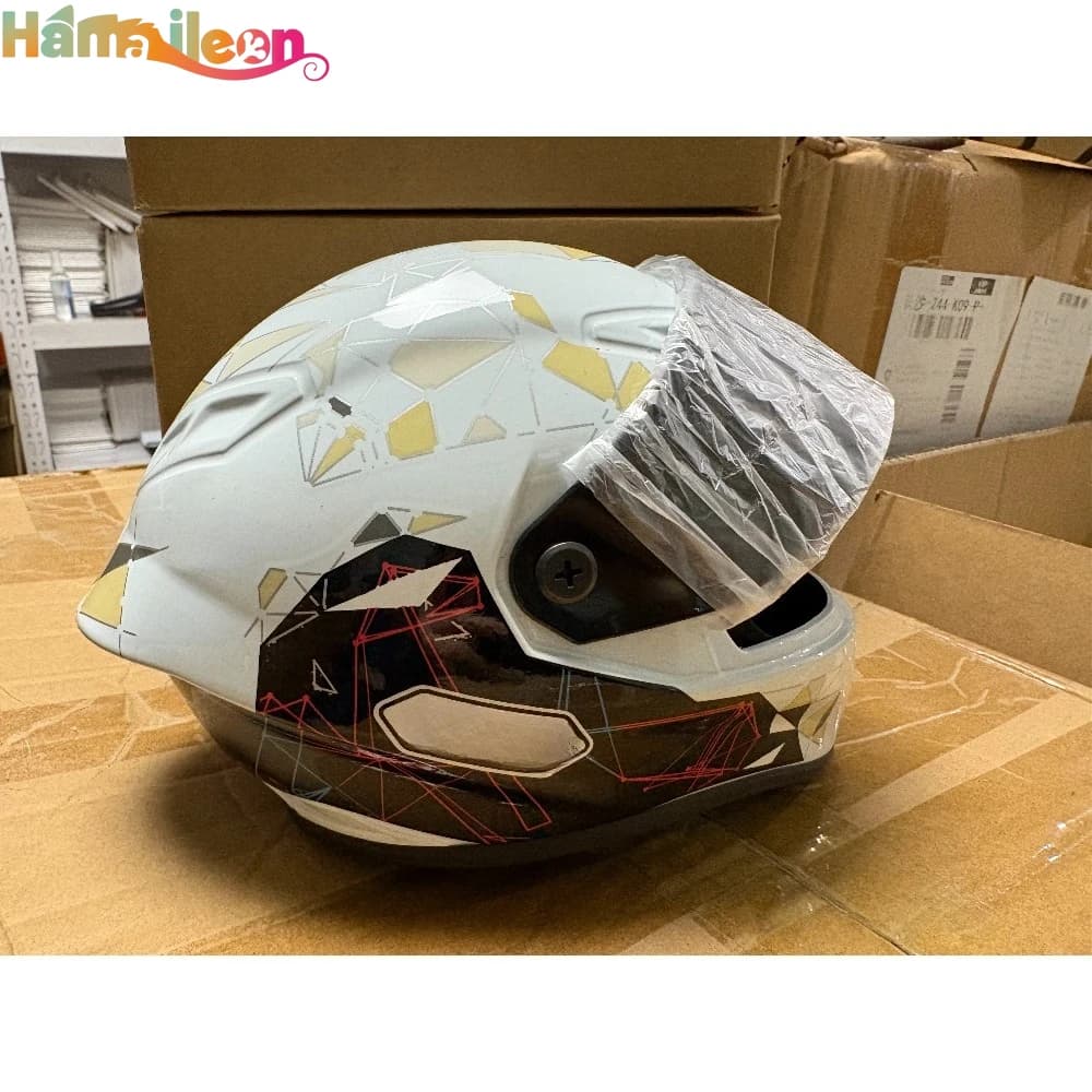 Hamaileon ‌ Casco da orsetto per bauletto moto – Regalo divertente per compleanno o premio per concorsi con accessorio pendente decorativo