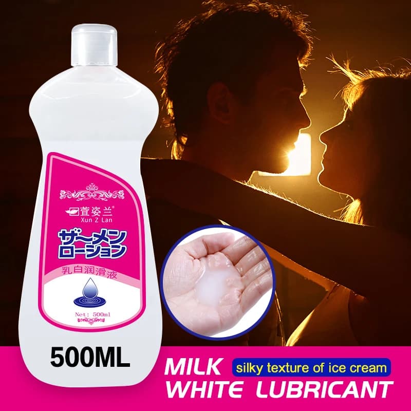 500ML Cura della Salute Olio Lubrificante Liquido Simulato Flirtare Sessuale Per Adulti Latte Succo Bianco Lubrificante solubile in Acqua Giocattoli Del Sesso