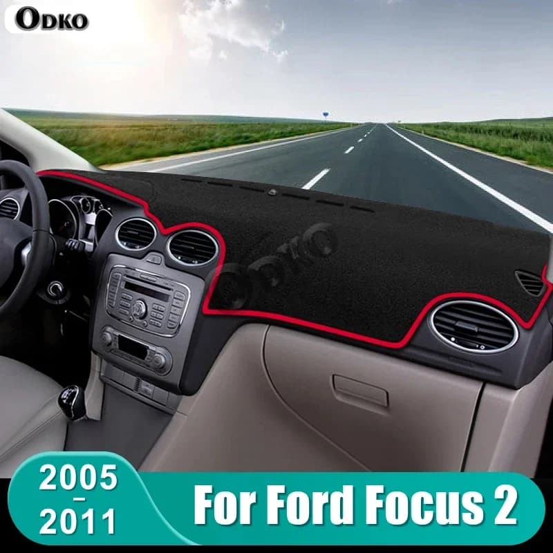 Per Ford Focus 2005 2006 2007 2008 2009 2010 2011 Cruscotto dell'auto Parasole Copertura Strumento Scrivania Tappetino antiscivolo Accessori