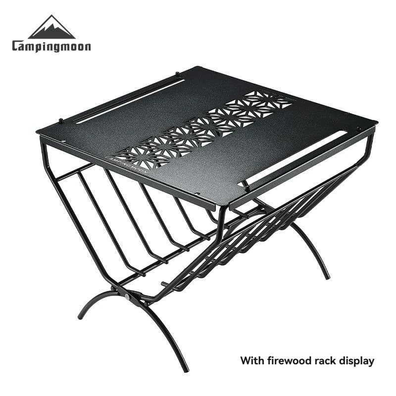 CAMPINGMOON T-A Firewood Rack Accessories Desktop Camping Heat resistant Storage Table Thickened Matte Surface Table Board