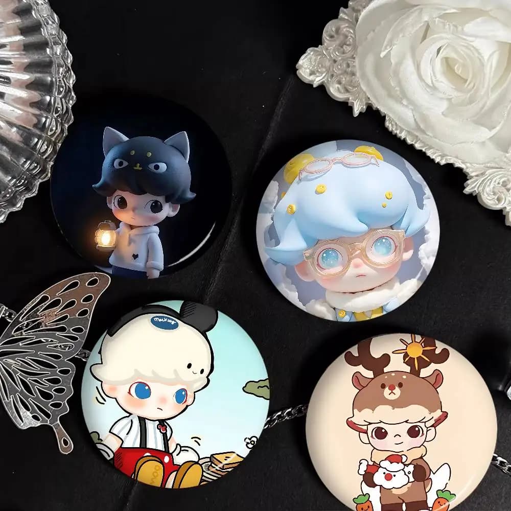 cartoon D-DimooS Anime Brooches Cute Cartoon Badge Jacket Jeans Lapel Pin Gift Accessorie