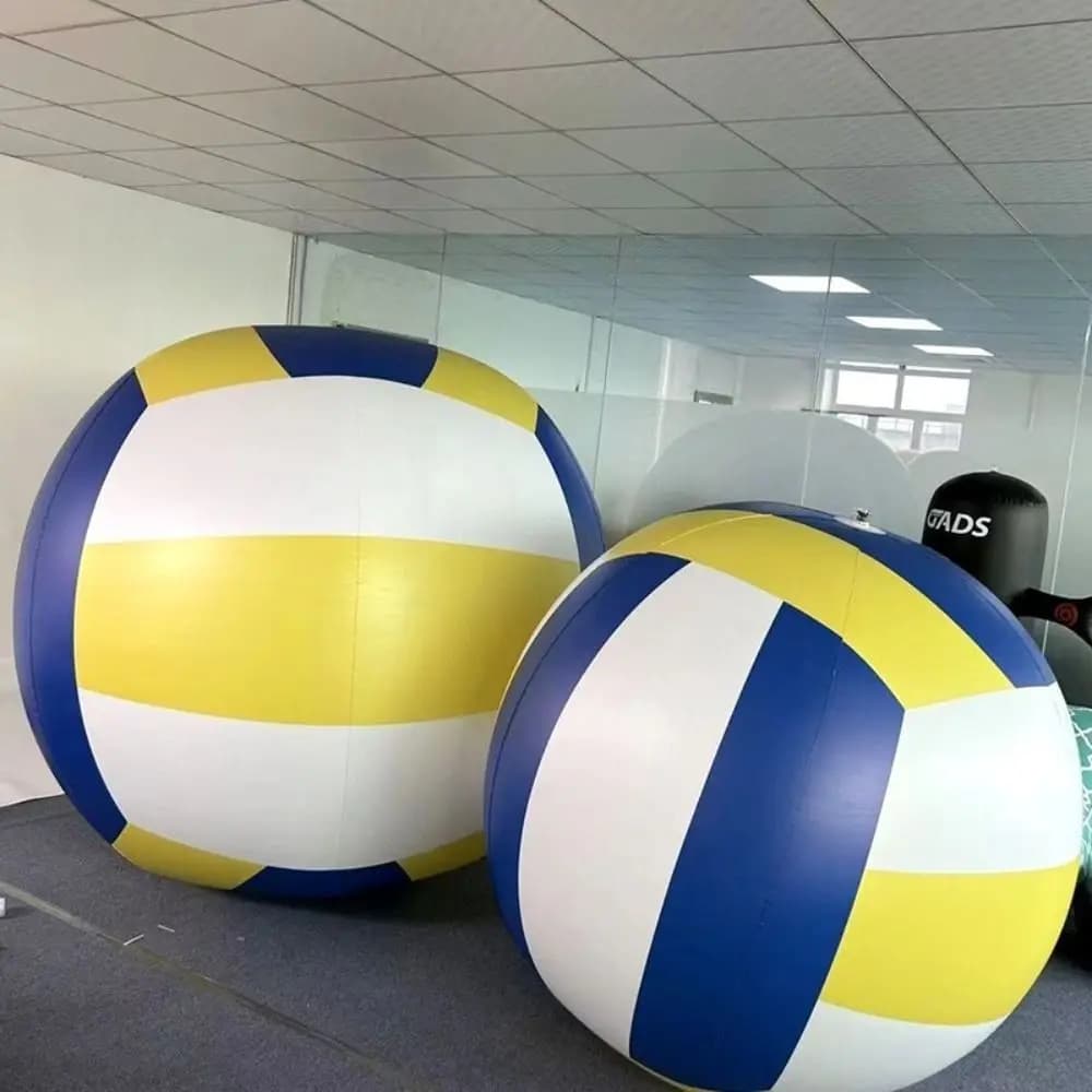 Grande pallavolo gonfiabile gigante da spiaggia Puntelli interattivi Materiale PVC Pallavolo da spiaggia Pallone da spiaggia in PVC per asilo da 0,6-1,5 m