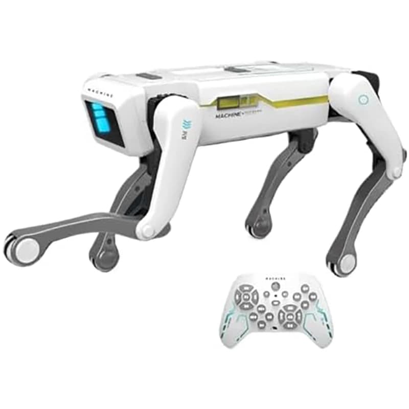 Cane Robot Meccanico RC Multifunzione, Giocattolo Educativo Intelligente con Torretta, Regalo Robotico Bionico Smart