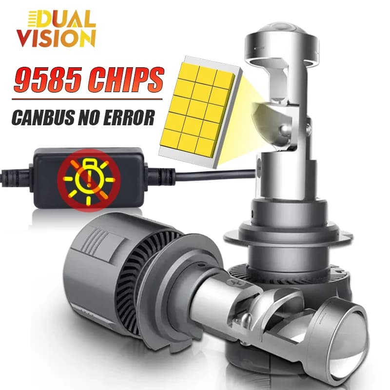 A80 1000W 100000LM H7 Canbus Faro Auto Mini Lente H11 HB3 HB4 9005 9006 H4 Lampadina LED Proiettore 6500K Auto Moto Mini Lente