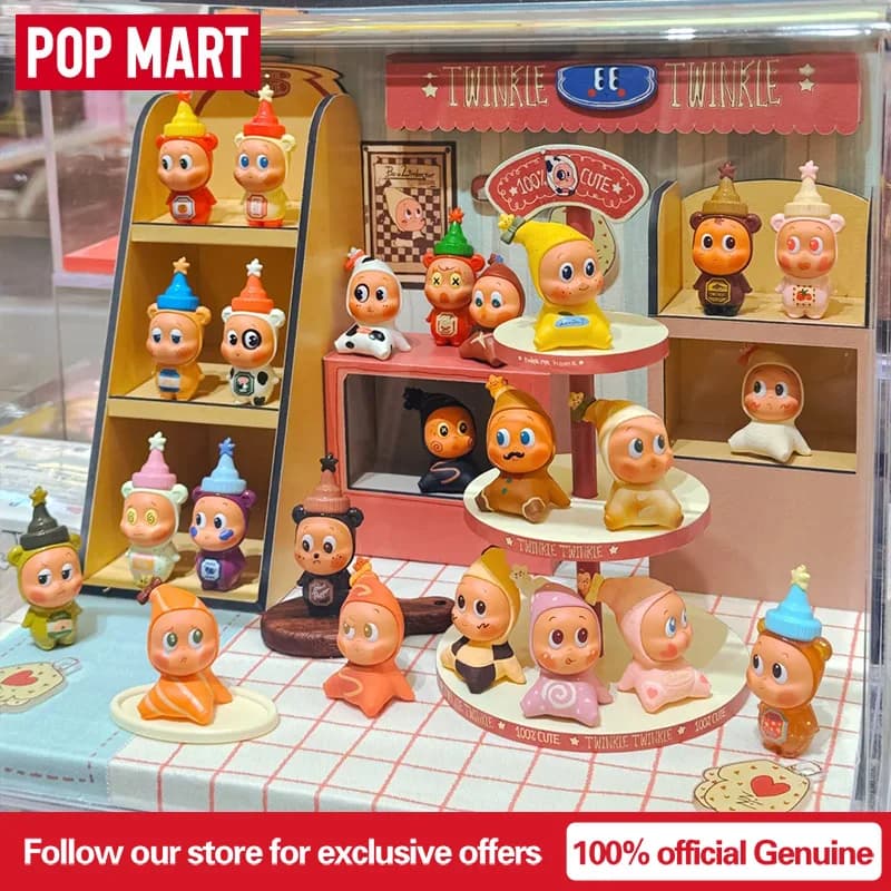 POP MART Originale Twinkle Twinkle Create Your Taste Series Blind Box Toy Guess Bag Doll Anime Figure Mystery Box Ornament Gifts