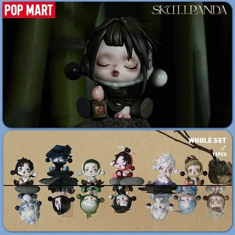 POP MART SKULLPANDA The Ink Plum Blossom Series - Mystery Box Originale, Blind Box, Guess Bag, Giocattoli, Bambole, Simpatici Ornamenti da Scrivania