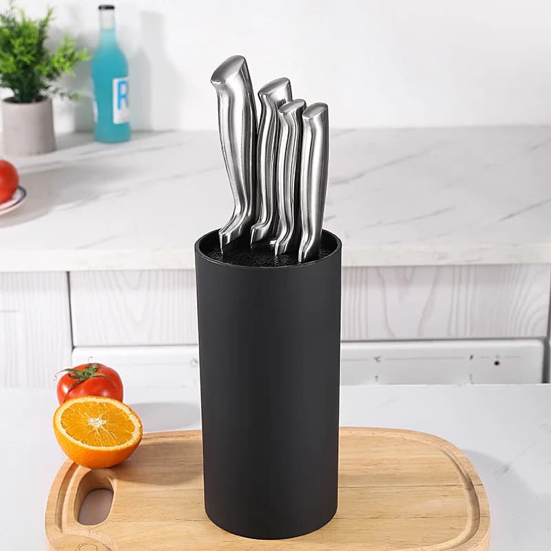 Knife Holder Stand for Kitchen Chef Ceramic Knife Inserted Plastic Knives Block Storage Tank Holder Kitchen Accessories cozinha