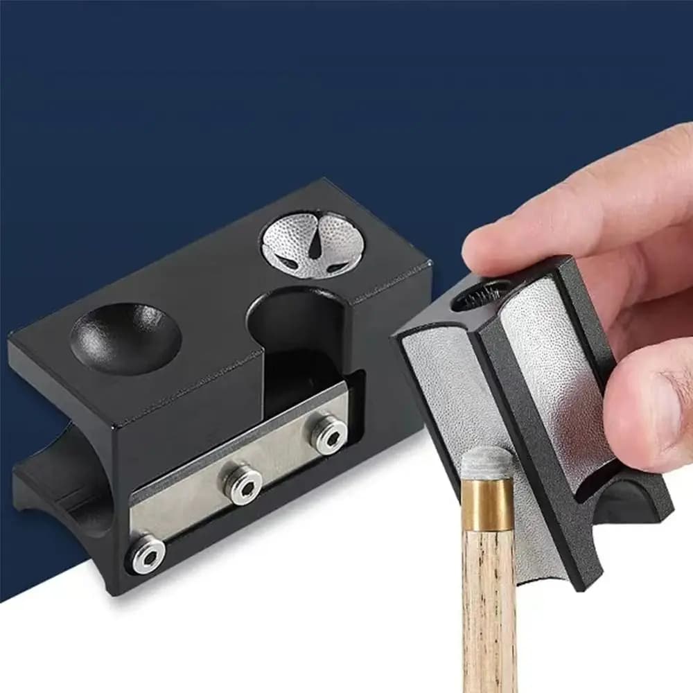 Effective and Rapid Repair Cue Tip Shaper Billiards Device Repair Tool Pool Cue Tip Corrector 8 in 1 Snooker Pool Cue Shaper