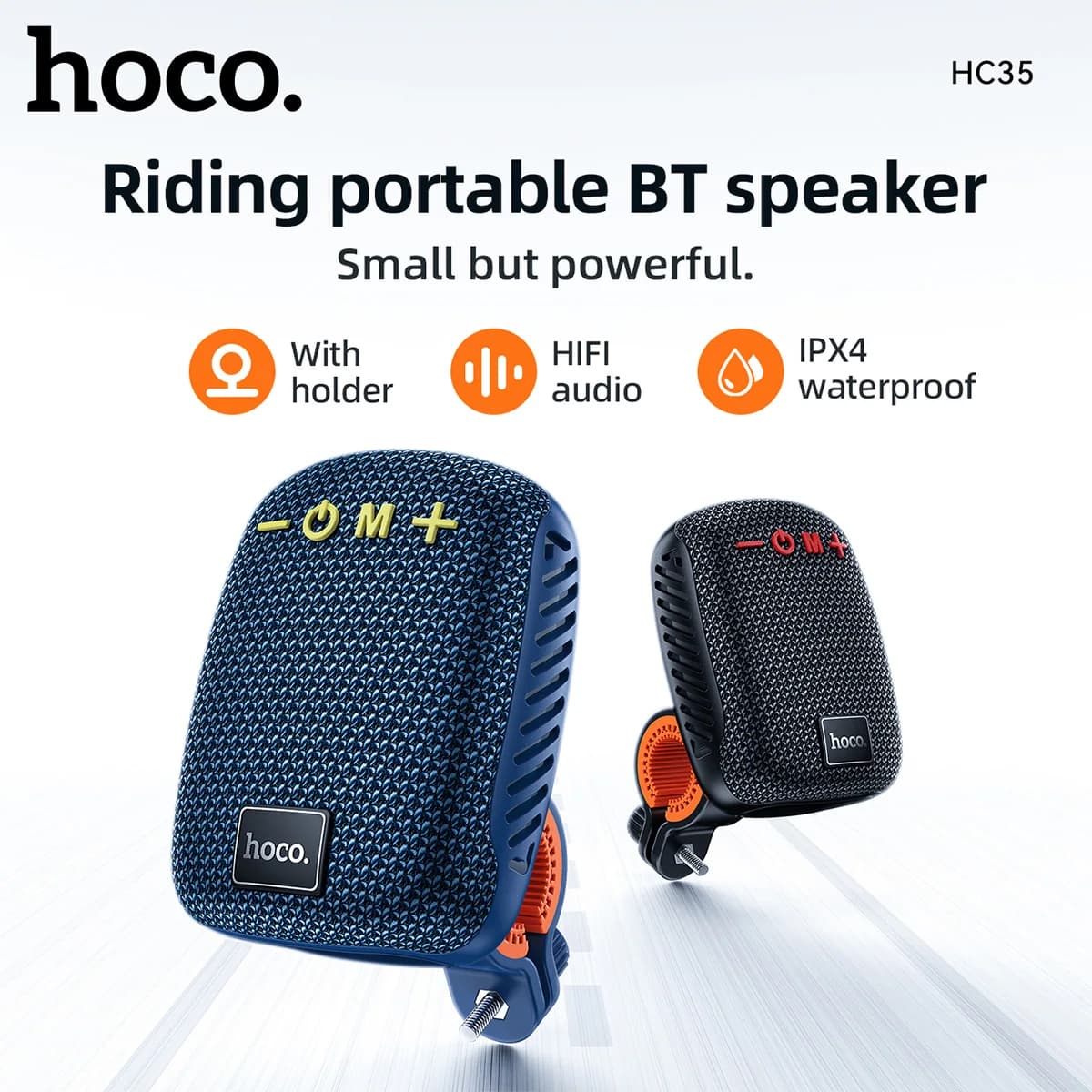 HOCO HC35 Equitazione all'aperto Altoparlante Bluetooth 5.4 Mini lettore musicale audio wireless Supporta la riproduzione Bluetooth Scheda FM TF Flash USB