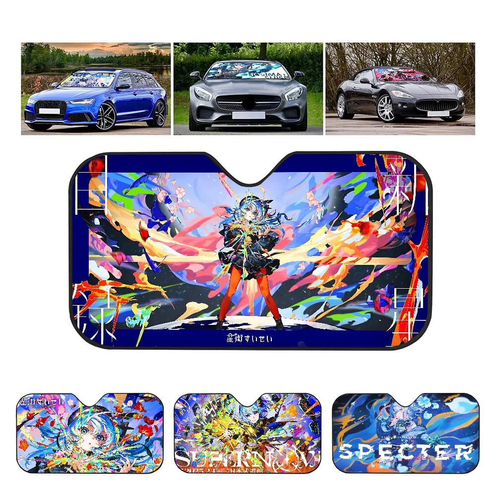 Hoshimachi Suise Anime Parabrezza Parasole Per Auto SUV Camion Finestra Anteriore Parasole Accessorio Visiera Protezione Scudo Copertura