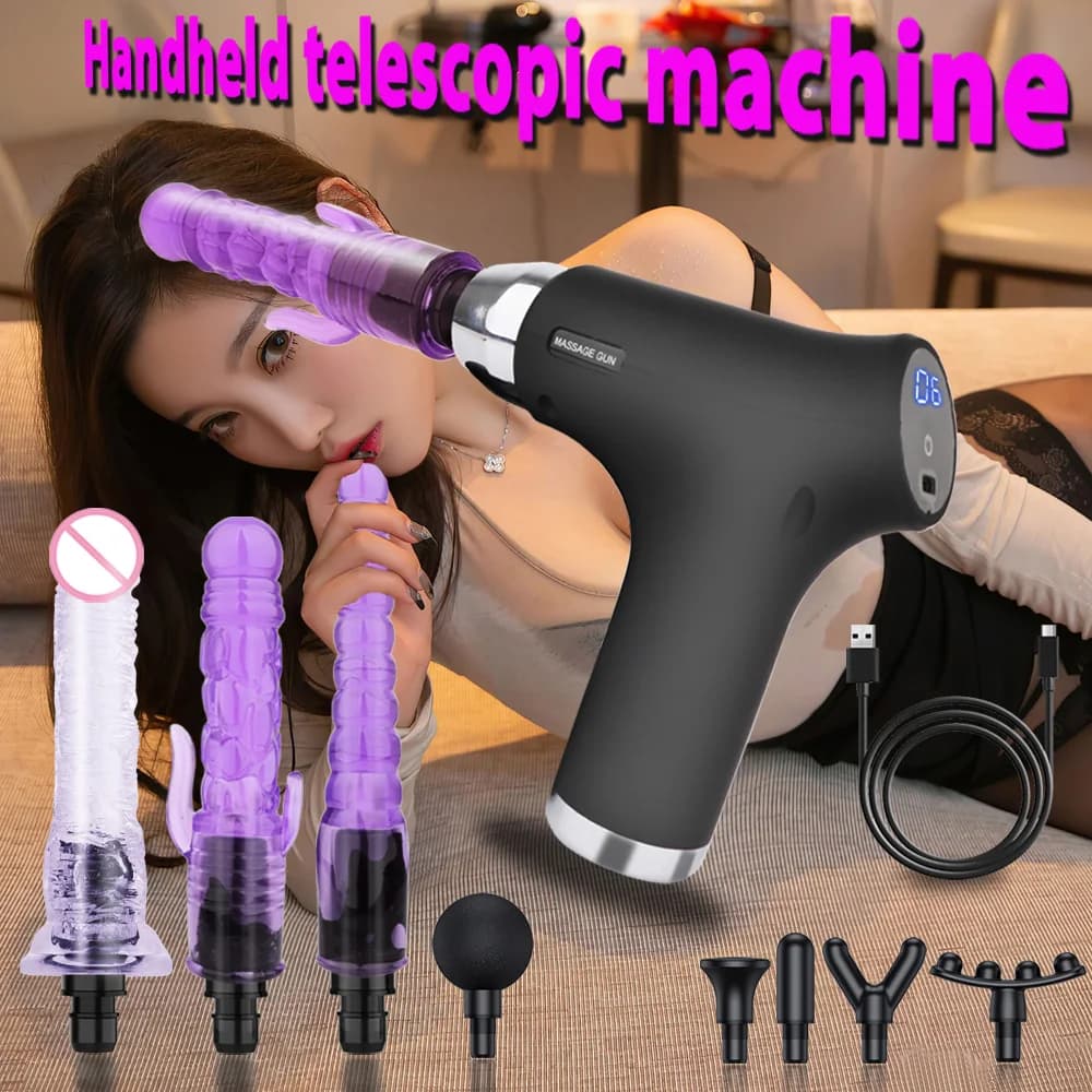 Fascia Gun Massager Adapter Sex Machine accessori clitoride stimolazione anale dildo vibratori masturbatore femminile giocattoli adulti del sesso