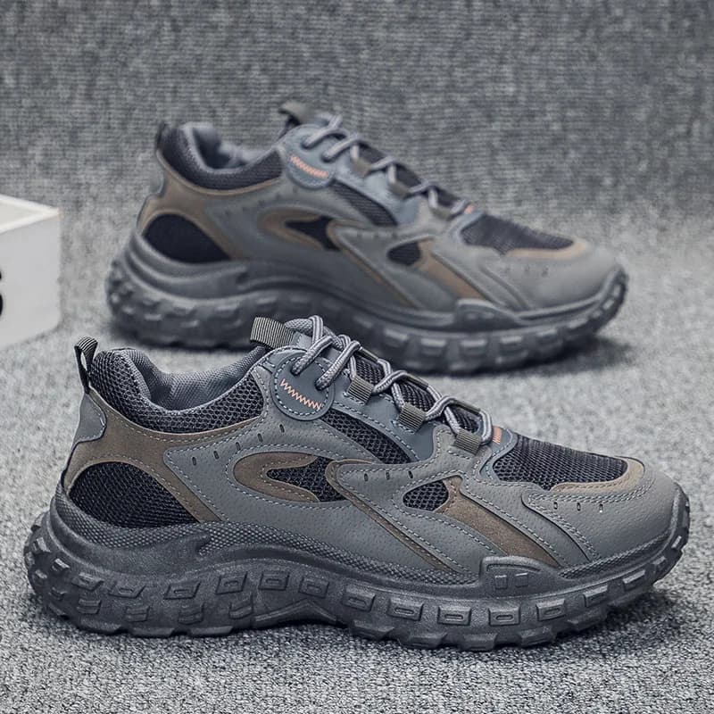 Shoes Cargo Anti-scratch for Men in PU Leather Waterproof, Men's Sport Shoes Fashion for Open Work, Sneakers Maschili di Tendenza