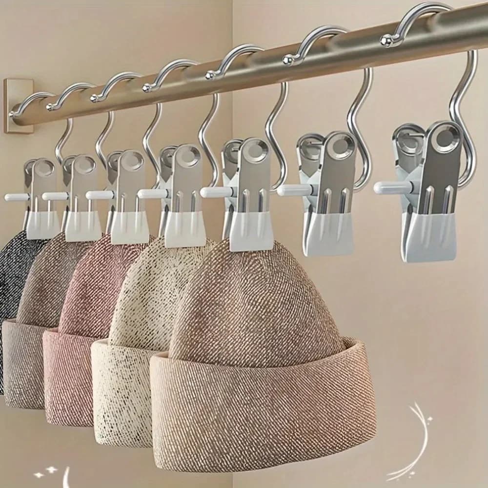 Clips for clothes hangers for 20 pieces boots, hooks for hanging linen, clothes pins for wardrobe organizer, clothes clip for home use