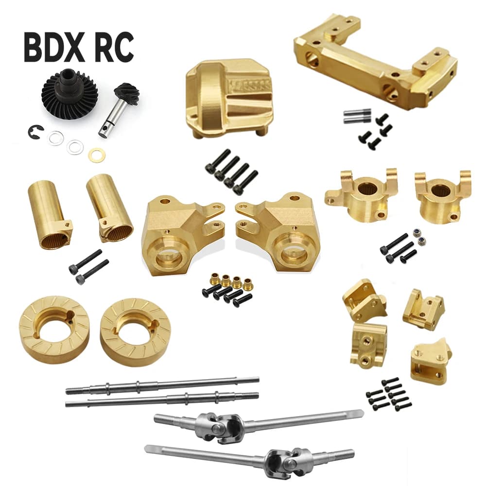 AR44 Ottone Copertura Differenziale Nocche Sterzo Servi Staffa Contrappeso per 1/10 AXIAL SCX10 II 90046 90047 Parti di Aggiornamento