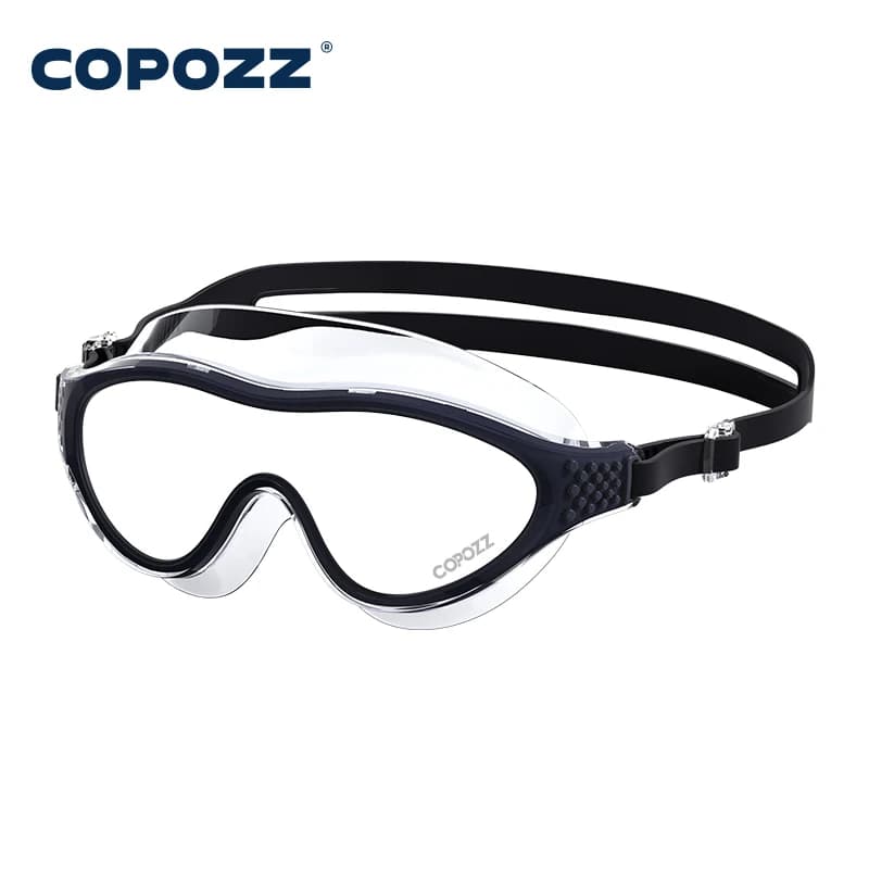 Professional swimming glasses with big frame Waterproof food silicone swimming glasses UV anti-fog swim glasses Adult men Women Sub glasses