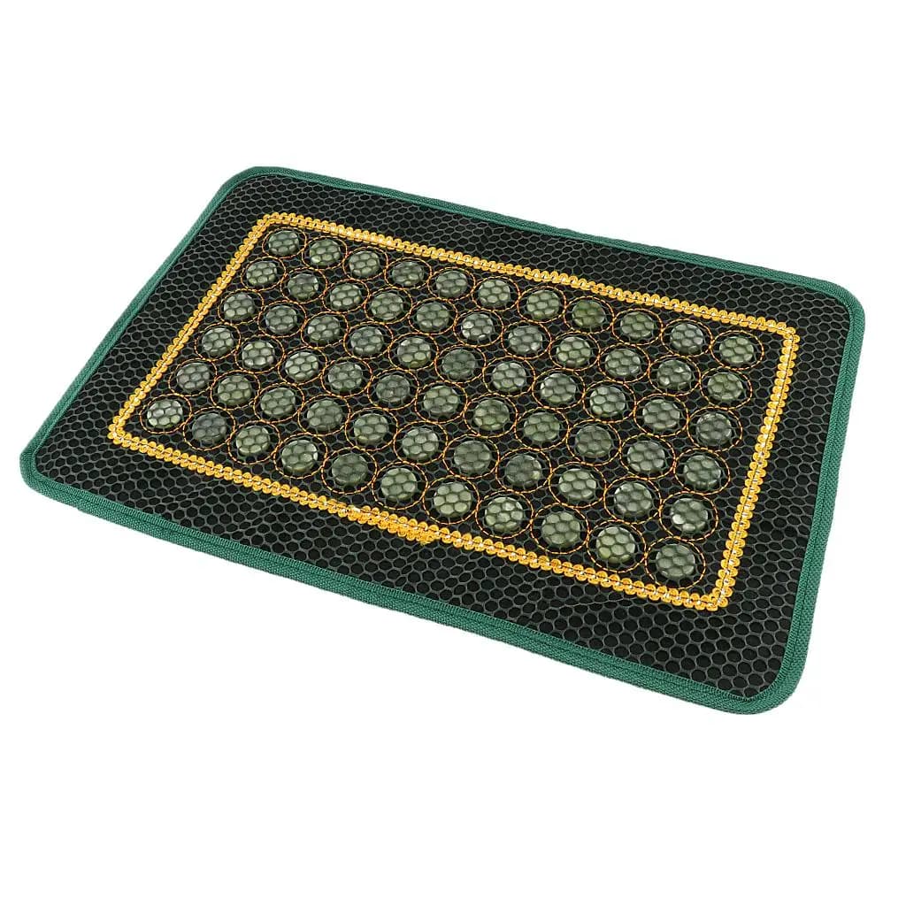 Jade Massage Cushion Pillow Cover Natural Jade Stone Decorative Pillow Sheet for Meditation and Sleep Improvement