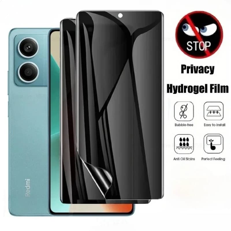 1-3 pezzi protezione schermo anti-spia per Redmi Note 14 13 12 11 Pro Plus 12S 11S pellicola idrogel privacy per Redmi 14C 13C 12 10A 9C