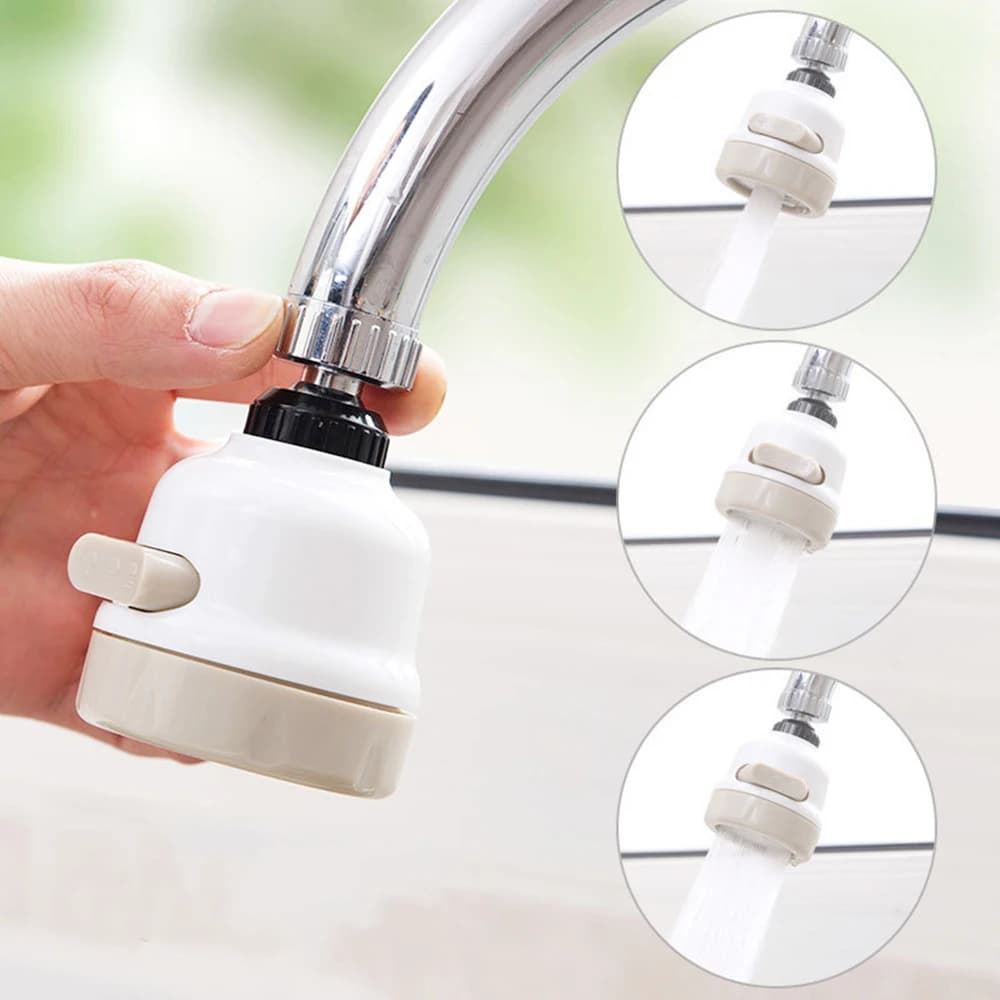 360 Degree Swivel Kitchen Faucet Three Mode Adjustable Air Blower Filter Diffuser Ugello for Water Saving Bathroom Faucet Connector