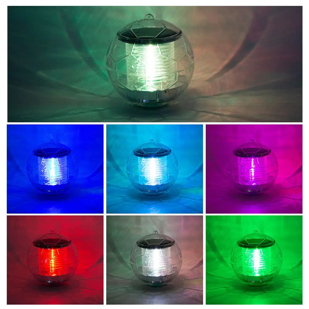 Luce Solare Galleggiante Impermeabile 1 Pezzo per Laghetti, Piscine, Alberi, Tende, Porte con Illuminazione Automatica a LED Solare