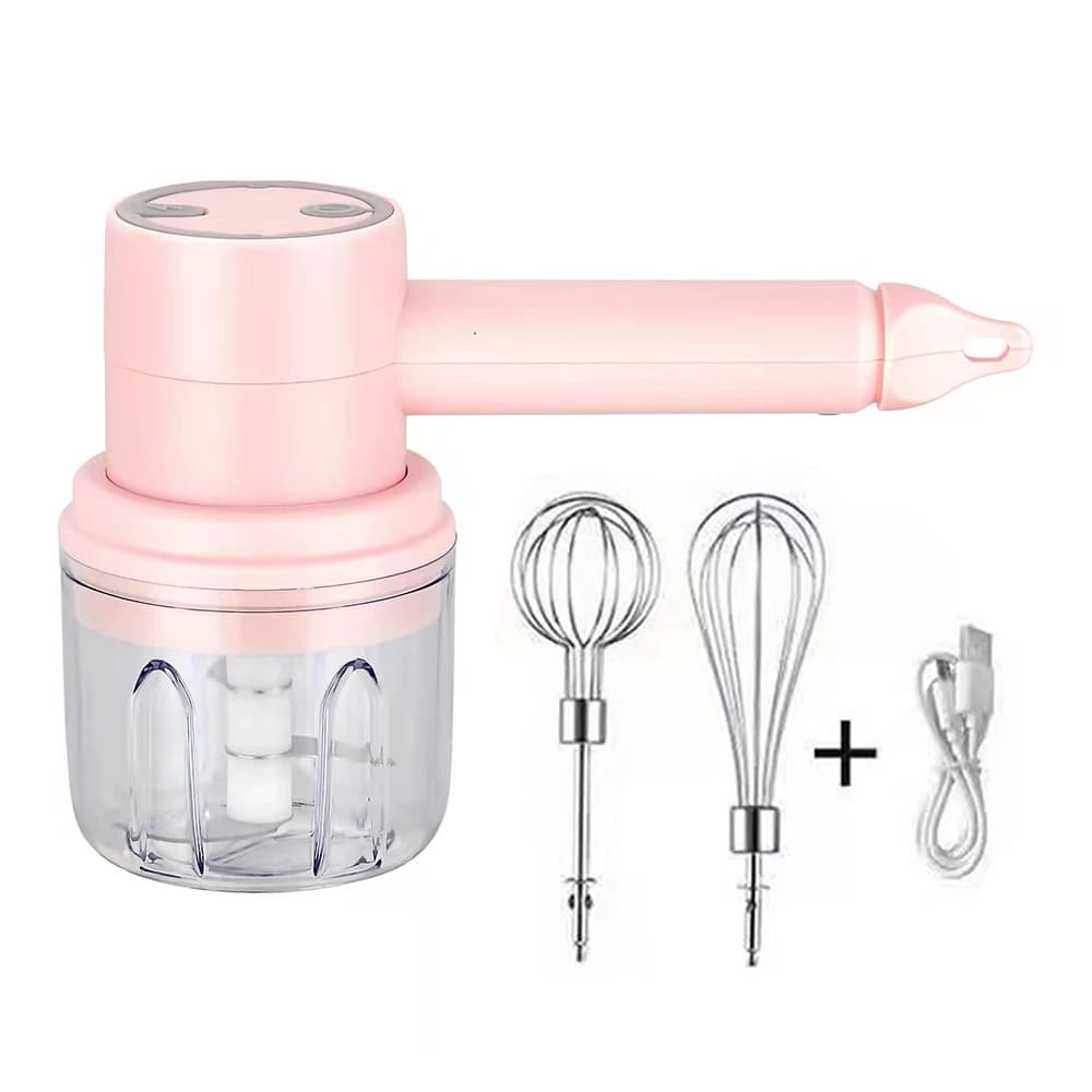 USB Electric Robots Kitchen Blender Hand-Free Hand Mill For Garlic Portable 3 Speed Pasta Frulline Cream For Eggs Cooker Kitchen Tool