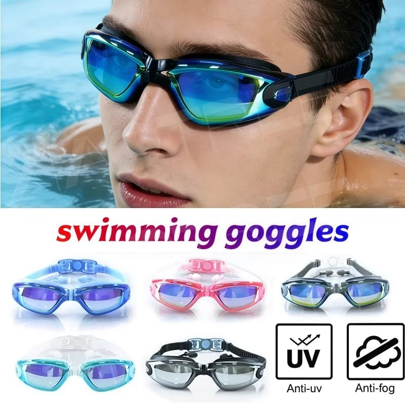 XIAOTREE Swimwear for Adults, Anti-fog, UV Protection, Waterproof, with Earrings, for Men and Women